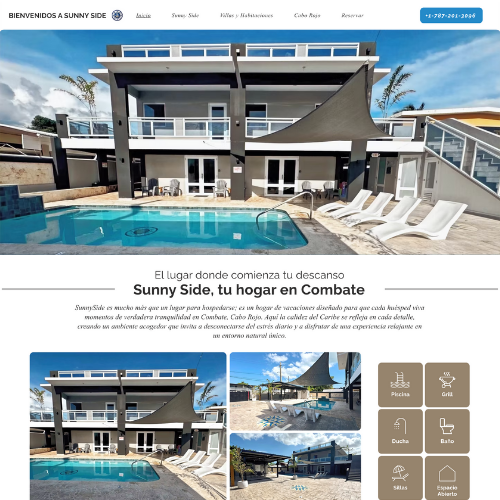 Sunny Side Puerto Rico Website Design